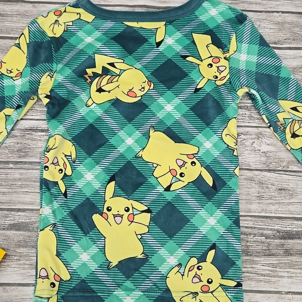 Pokemon Plaid Pikachu Pajamas - Picture 5 of 7